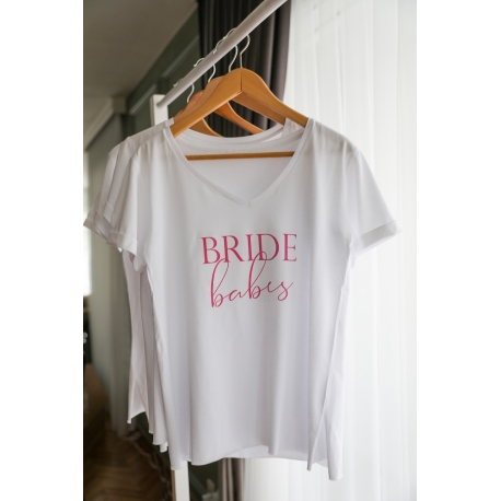 SİYAH BRIDE BABES BASKILI GELİN TİŞORT
