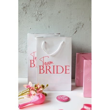 TEAM BRIDE BASKILI HEDİYELİK KARTON ÇANTA