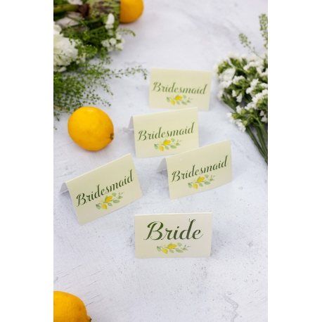 5'li Limon Detaylı Gelin Nedime Çatı Kart Takımı