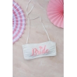 Bride Nakış İşleme Detaylı Beyaz Bikini Üstü