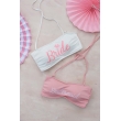 Bride Nakış İşleme Detaylı Beyaz Bikini Üstü