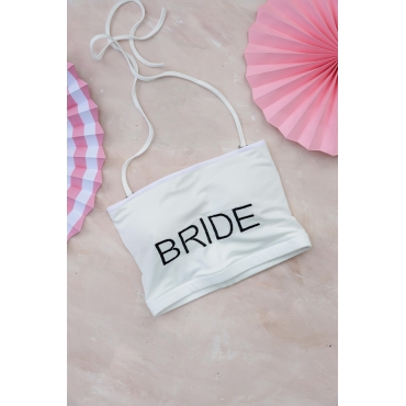 Bride Nakış İşlemeli Crop Top