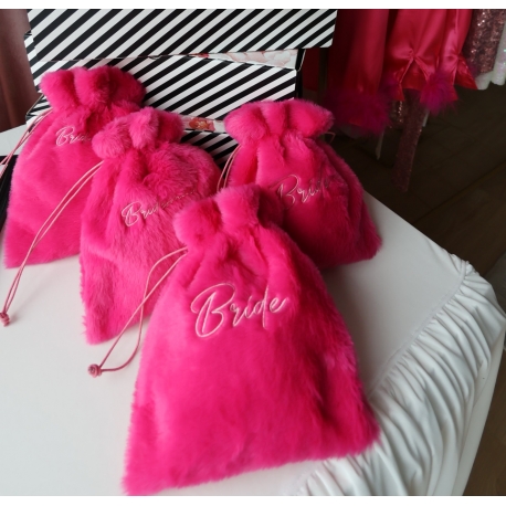 BRIDE NAKIŞLI HEDİYELİK PELUŞ KESE