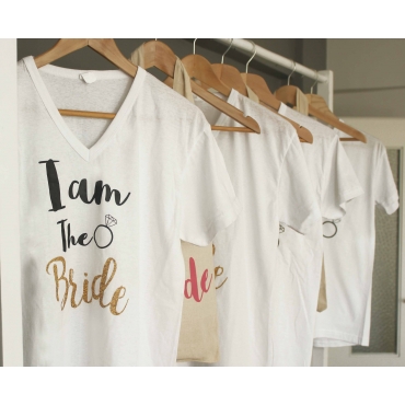 I'M THE BRIDE BASKILI GELİN T SHIRT