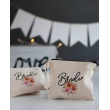 BRIDE BASKILI ÇİÇEK DETAYLI MİNİ PORTFÖY ÇANTA