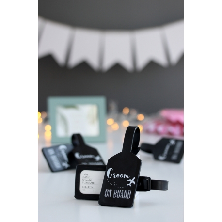 GROOM ON BOARD BASKILI VALİZ ETİKETİ