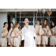 BRIDE İŞLEMELİ BEYAZ SATEN GELİN SABAHLIK