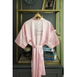 TEAM BRIDE YILDIZ FİGÜR İŞLEMELİ SATEN PEMBE NEDİME SABAHLIK