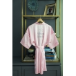 TEAM BRIDE YILDIZ FİGÜR İŞLEMELİ SATEN PEMBE NEDİME SABAHLIK