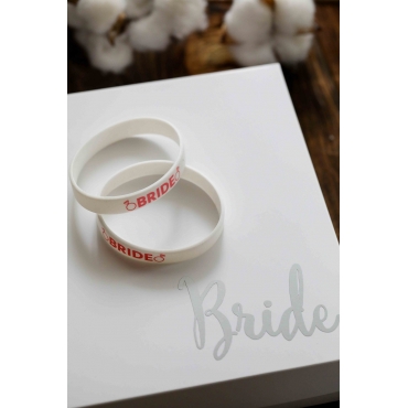 BRIDE YÜZÜK DETAYLI SİLİKON BİLEKLİK